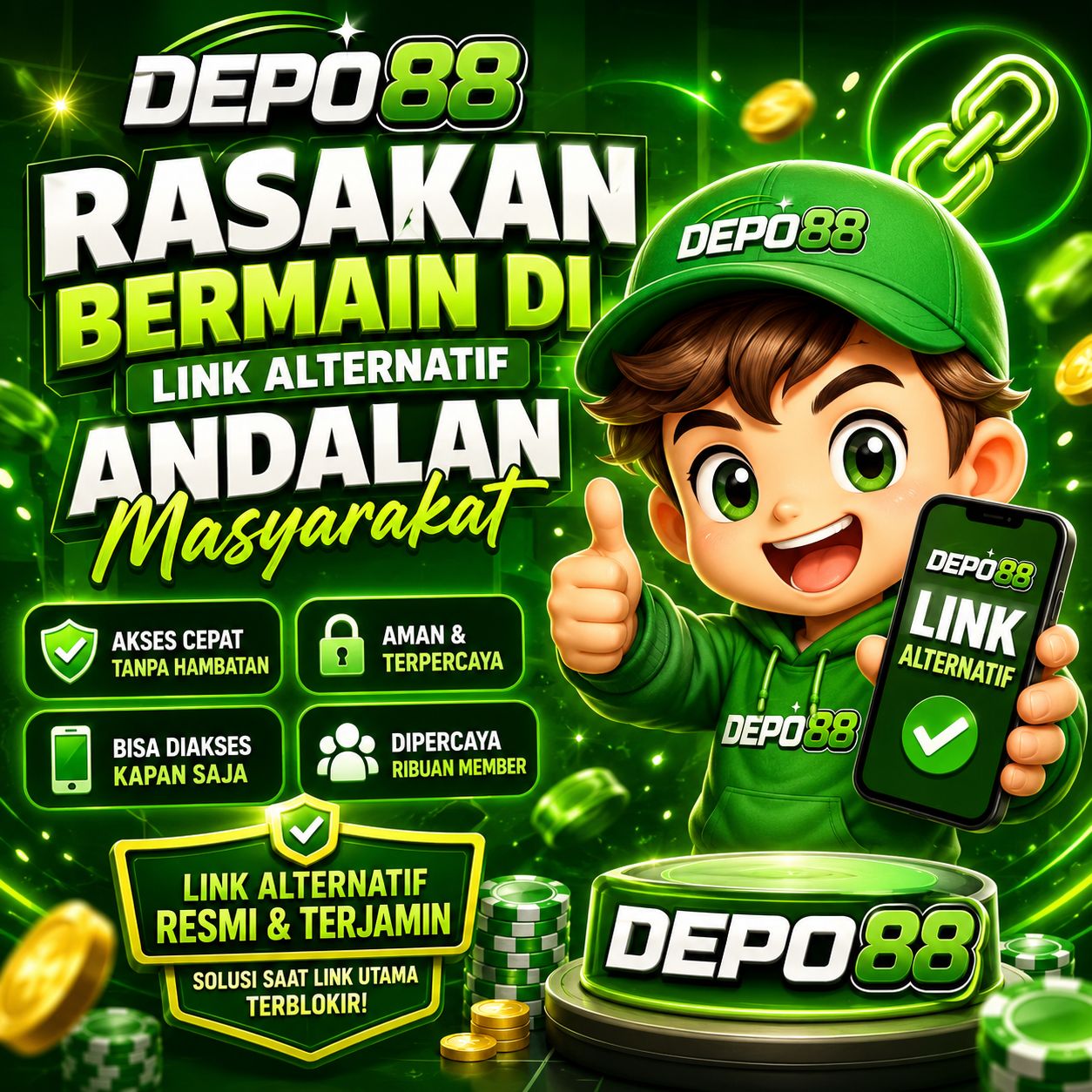 DEPO88 - Rasakan Bermain di Link Alternatif Andalan Masyarakat